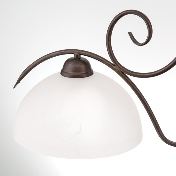 Orion - Lustr na řetězu RULA 2xE27/40W/230V bílá/bronz