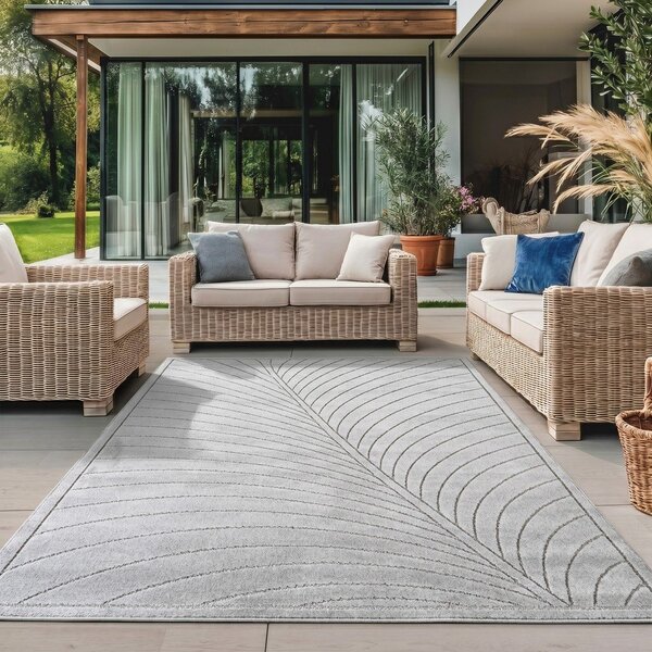 Vnitřní a venkovní koberec ve stříbrné barvě 120x170 cm Nova 1204 – Ayyildiz Carpets