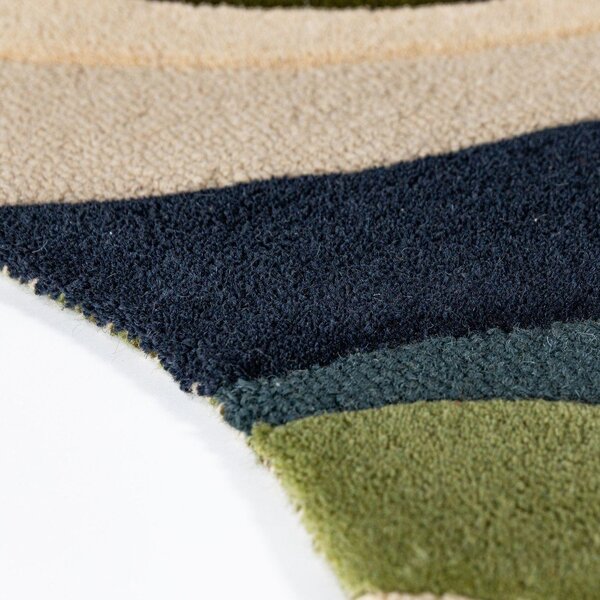 Zelený ručně tkaný vlněný koberec 140x200 cm Envy Wool – Flair Rugs