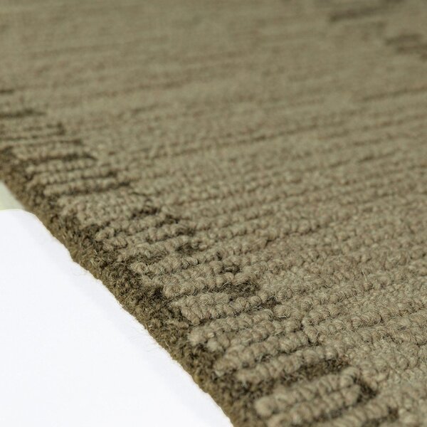 Zelený ručně tkaný vlněný běhoun 80x230 cm Harris Modula Wool – Flair Rugs