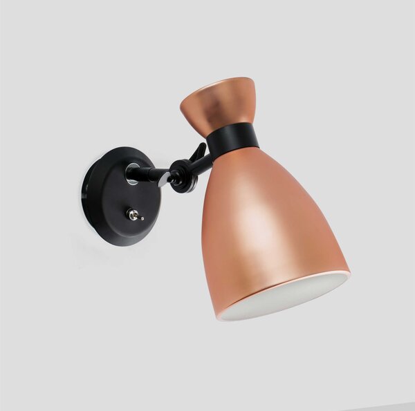 Faro Retro E14 nástěnné svítidlo Měděná