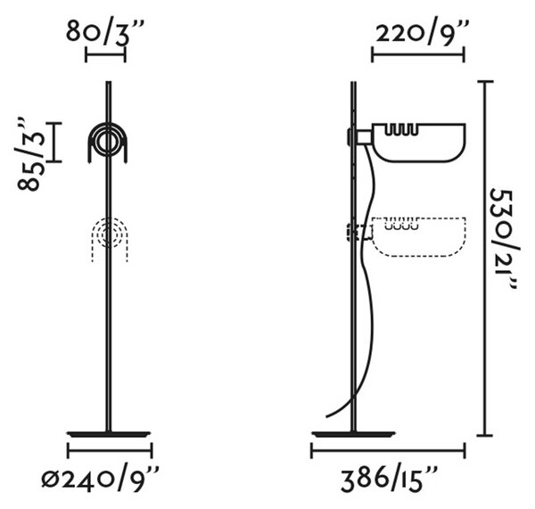 Faro Martinica E27 stolní svítidlo Modrá