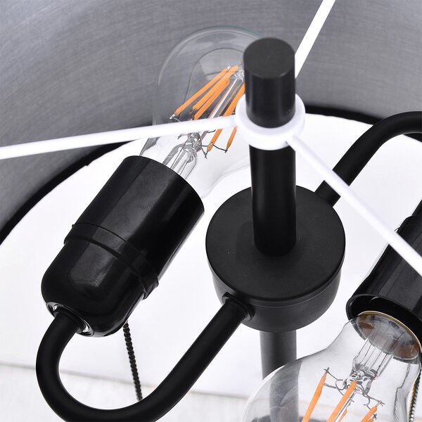 Light Prestige Fogo stojací lampa 2x15 W černá LP03042FBK