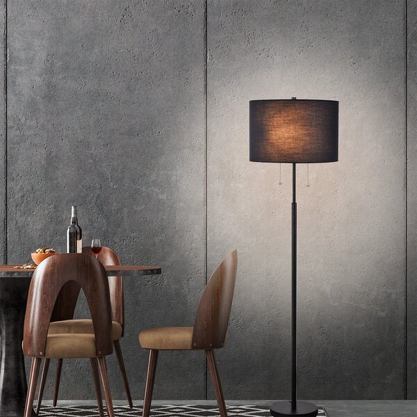 Light Prestige Fogo stojací lampa 2x15 W černá LP03042FBK