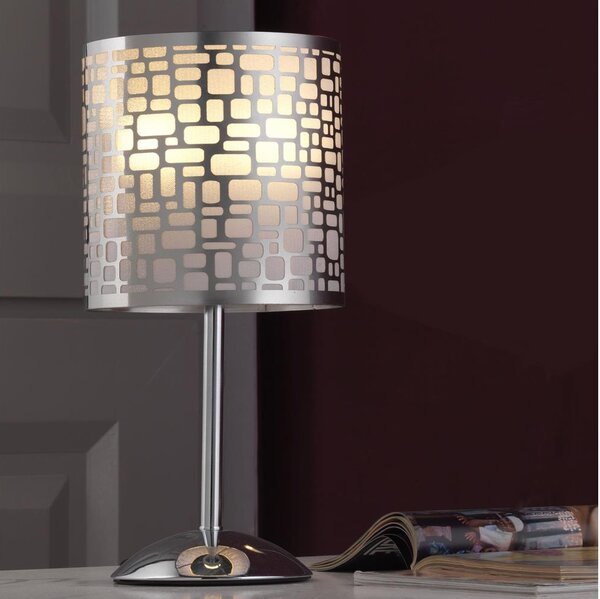ONLI - Stolní lampa BRUCE 1xE27/15W/230V 40 cm matný chrom