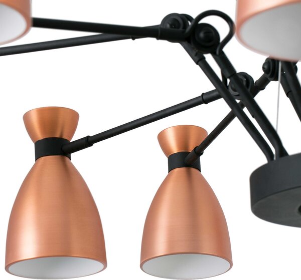 Faro Retro E14 závěsné svítidlo lustr Měděná