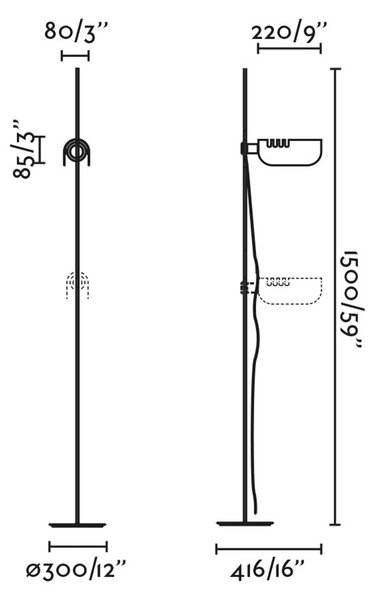 Faro Martinica E27 stojací svítidlo Beige