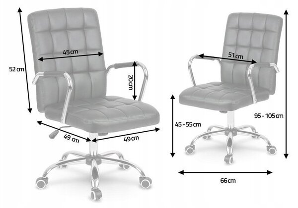 Comfort Boss G401 otočné kancelářské křeslo - černá barva