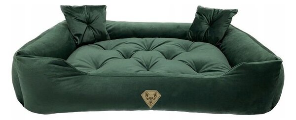 Pelíšek pro psa SUPPLIES VELVET Velikost M 70x60 - zelený