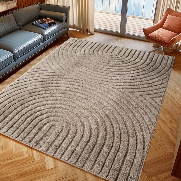 Béžový koberec s příměsí juty 160x230 cm Art 1122 – Ayyildiz Carpets