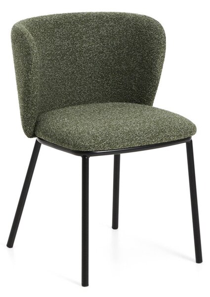 Zelené čalouněné jídelní křeslo Ciselia – Kave Home