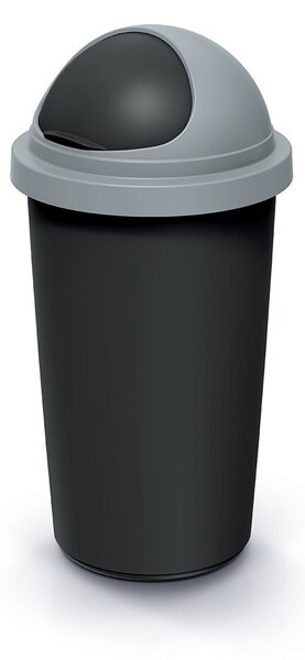 Prosperplast Odpadkový koš COMPACTO ROLL 60 L černý/světle šedý