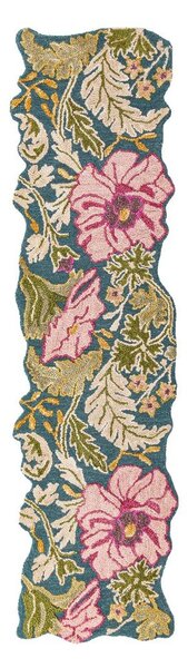 Ručně tkaný vlněný běhoun 60x230 cm Daphne Shaped Floral – Flair Rugs