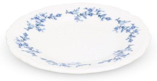 Bílý/modrý dezertní porcelánový talíř ø 16 cm Retro – BonBistro