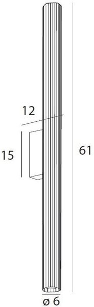 MaxLight Fayette nástěnné svítidlo 1x12 W zlatá W0366
