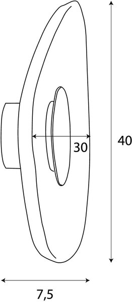 MaxLight Deux nástěnné svítidlo 1x5 W černá-šedá W0558