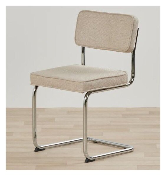 Béžová čalouněná houpací jídelní židle Rupert – Unique Furniture