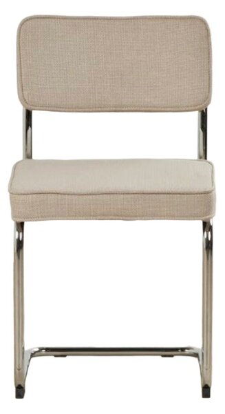 Béžová čalouněná houpací jídelní židle Rupert – Unique Furniture