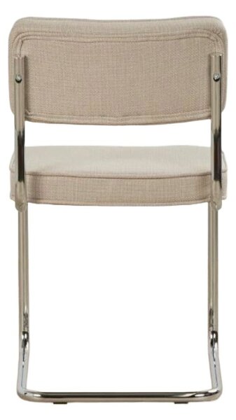Béžová čalouněná houpací jídelní židle Rupert – Unique Furniture