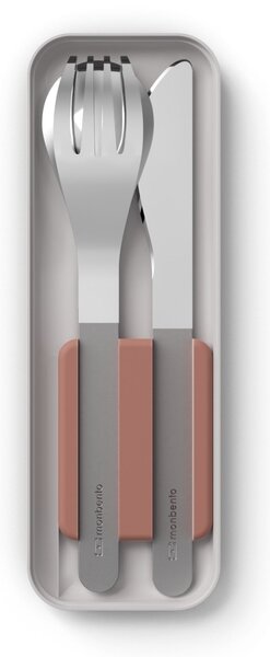 Nerezová sada příborů Monbento Slim Box Pink Moka
