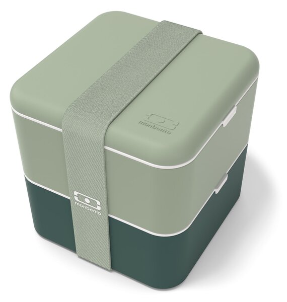 Svačinový box Monbento Square Green Bicolor 1,7 l