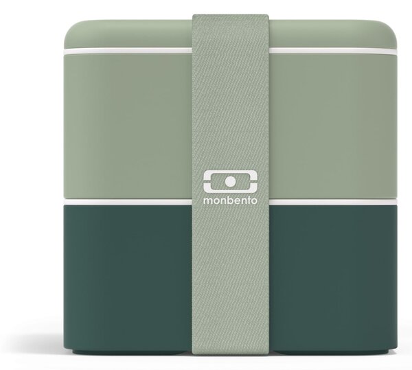 Svačinový box Monbento Square Green Bicolor 1,7 l