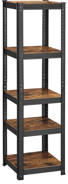 SONGMICS Regál s vysokou nosností industriální 150 x 37 cm, černý a ořech