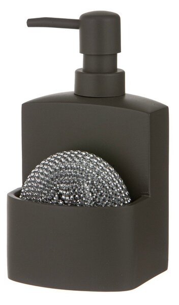 Tmavě šedý dávkovač mýdla z polyresinu 250 ml Essentials – Ladelle