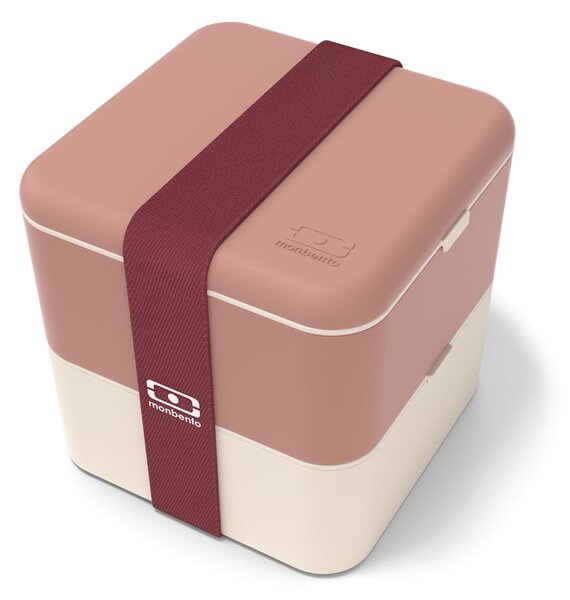 Svačinový box Monbento Square Pink Moka 1,7 l