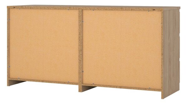 Komoda v dekoru dubu v přírodní barvě 154x76x50 cm Naia – Tvilum