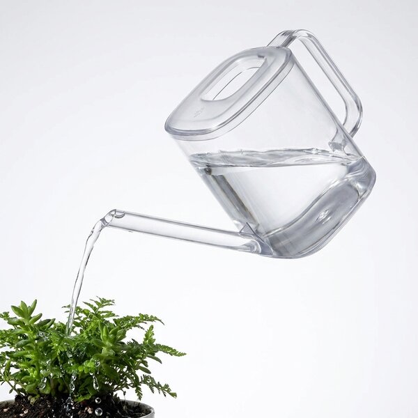 Prosperplast Konvička na květiny TUBI transparentní, 1l - 24 x 10 x 13,6 cm