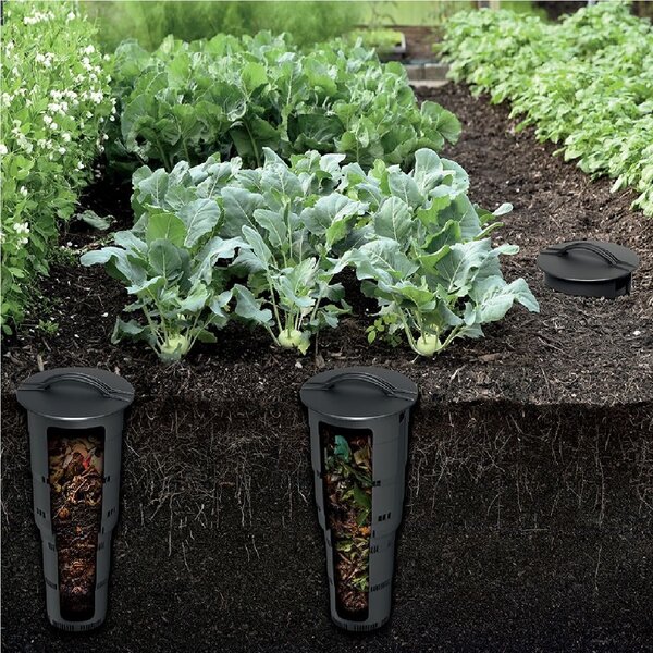 PROSPERPLAST Kompostér zapuštěný COMBIOSOIL černý 25cm
