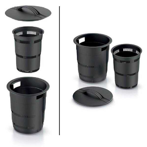PROSPERPLAST Kompostér zapuštěný COMBIOSOIL černý 25cm