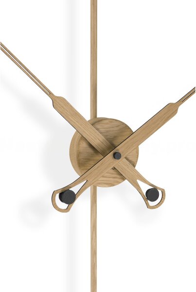 Designové nástěnné hodiny Nomon Bilbao Premium 126cm, dubové-černé
