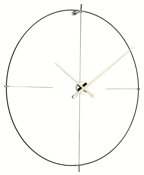 Designové nástěnné hodiny Nomon Bilbao L 110cm, bílé-černé