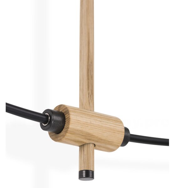 Designové nástěnné hodiny Nomon Bilbao Premium 126cm, dubové-černé