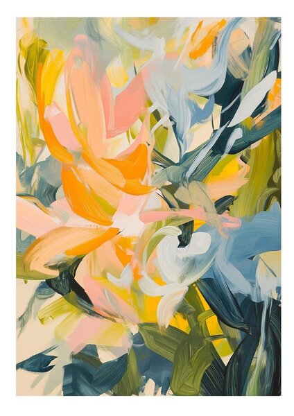 Tištěný obraz na plátně 70x100 cm Floral Gust – Styler