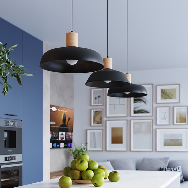 Sollux Lighting Závěsné svítidlo FANO černé