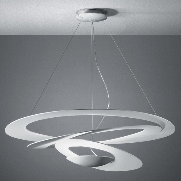 Závěsná svítidlo Artemide, Pirce Micro, stmívatelné, Bílá, Obývací pokoj, Kov, Design