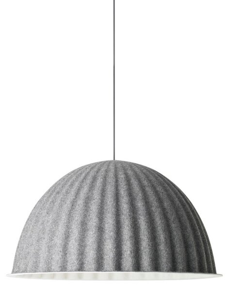 Závěsná svítidlo Muuto, Under the Bell, stmívatelné, Šedá, Jídelna, Tkanina / Textil, Skandinávský