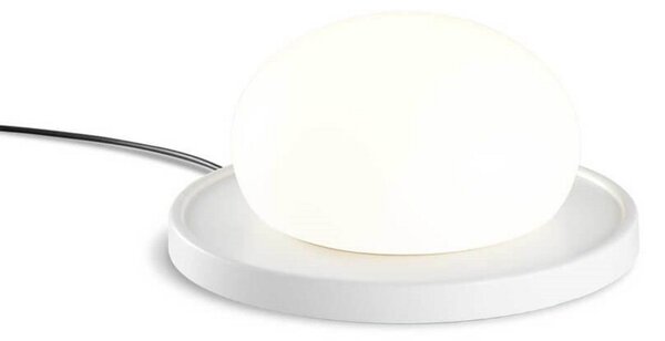 Stolní lampa MARSET, Bolita, stmívatelné, Bílá, Obývací pokoj, Sklo, Design