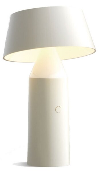Stolní lampa MARSET, Bicoca, stmívatelné, Bílá, Obývací pokoj, Plast, Design