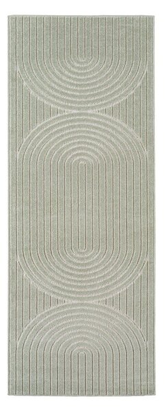 Zelený vnitřní a venkovní běhoun 80x250 cm Nova 1201 – Ayyildiz Carpets
