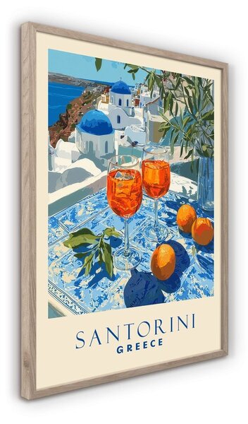 Tištěný obraz s rámem 50x70 cm Santorini – Styler