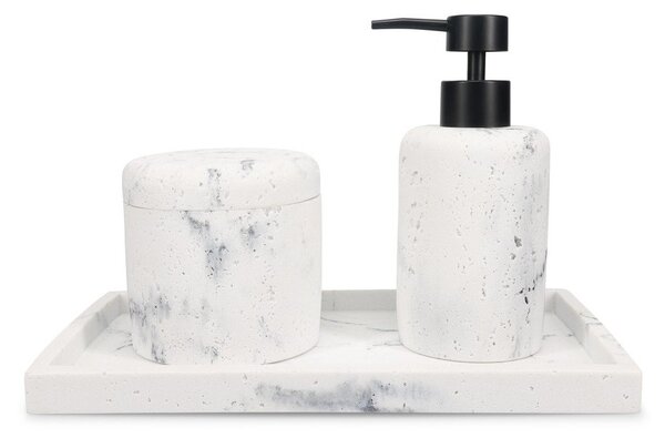 Bílý dávkovač mýdla z polyresinu 250 ml Suds – S|P Collection