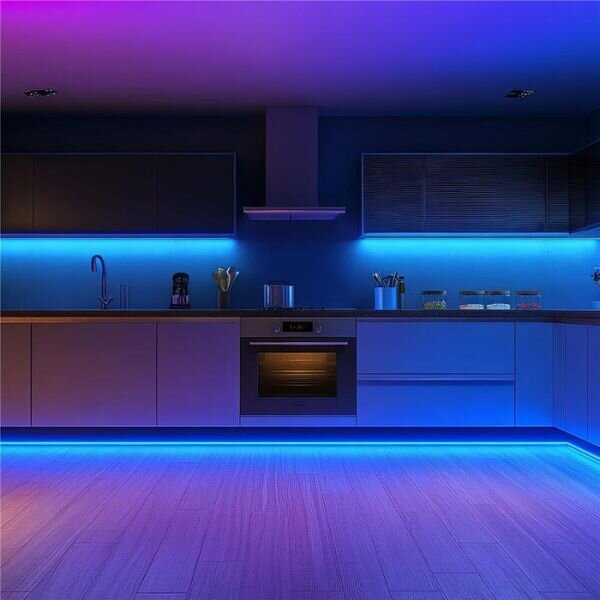 Set: LED pásek 3,2W/m, RGB, 5m s ovladačem, dálkovým ovládáním a zdrojem, barevná hudba