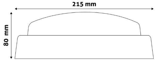Prémiové LED venkovní osvětlení Titania-R do mokrého provozu IP54 14W 1400lm denní