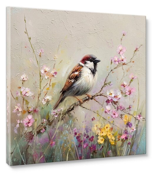 Tištěný obraz na plátně 32x32 cm Sparrow – Styler