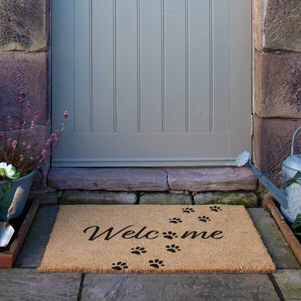 Rohožka z kokosového vlákna 60x90 cm Welcome Paws – Artsy Doormats