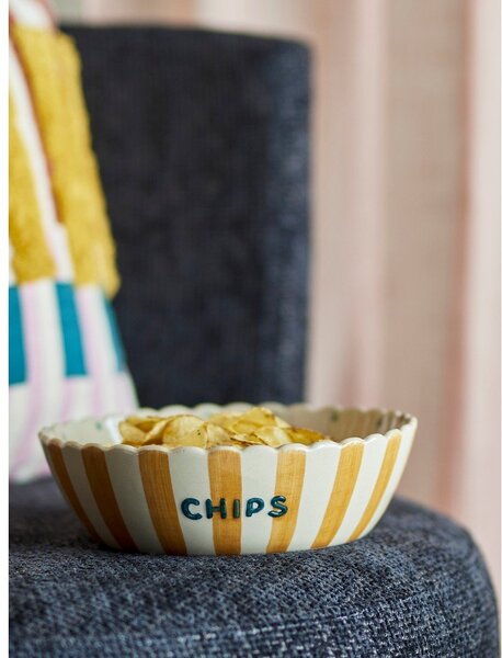 Žlutá/krémová keramická mísa ø 24 cm Chip – Bloomingville